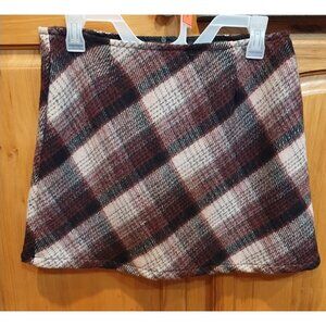 Vintage Y2K Plaid Wool Blend Mini